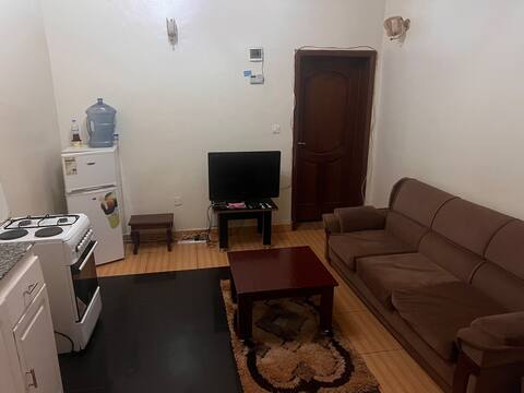 Kitchen and living area, alternate view